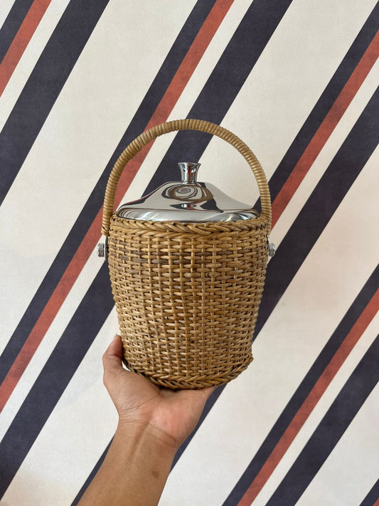 Balde de Gelo c/Alça Rattan
