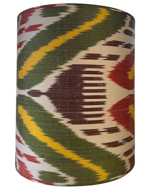 Cúpula Ikat verde e marrom