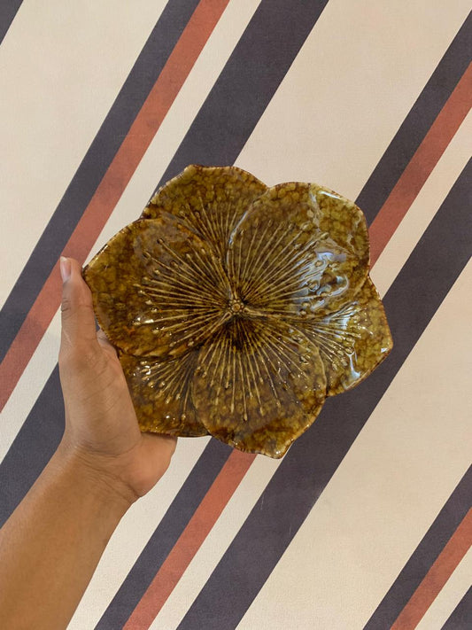 Prato Flor Amarelo M