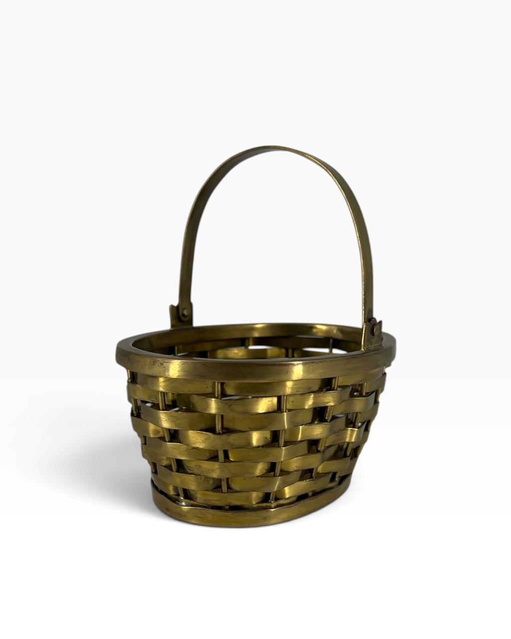 Cesta com Alça Bronze