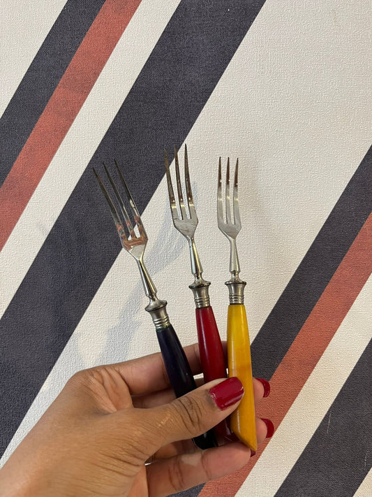 Garfo Aperitivo Colorido