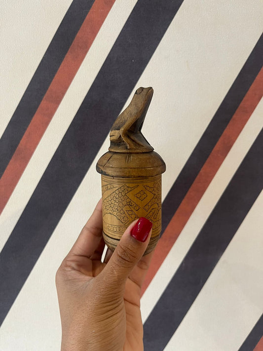 Potiche Sapo Chinês em Bambu