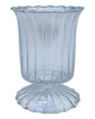 Mini Castiçal Vidro Transparente Flor