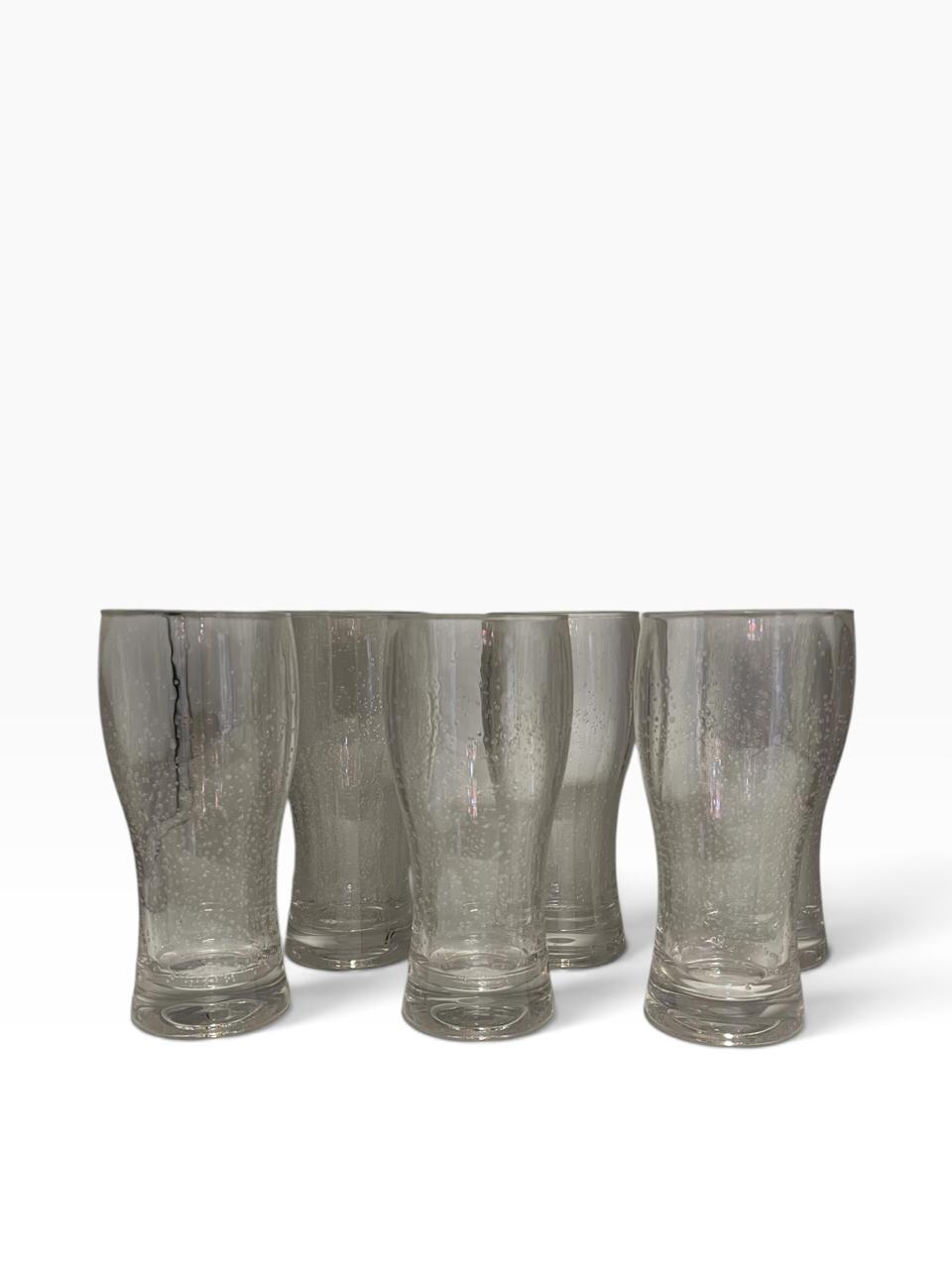 Set de 6 Copos Tulipa Acrílico Bolhas