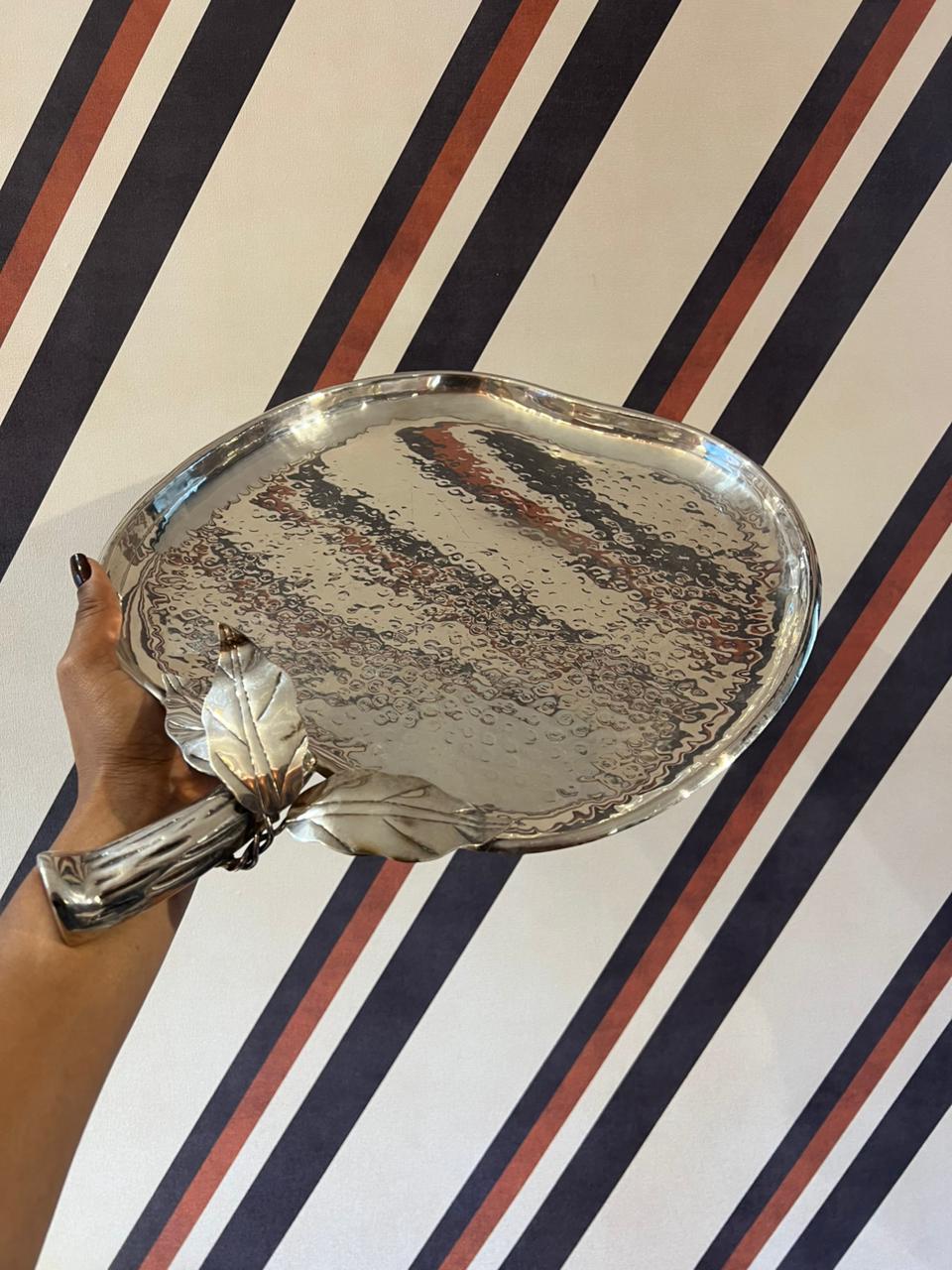 Bandeja Maçã em Prata