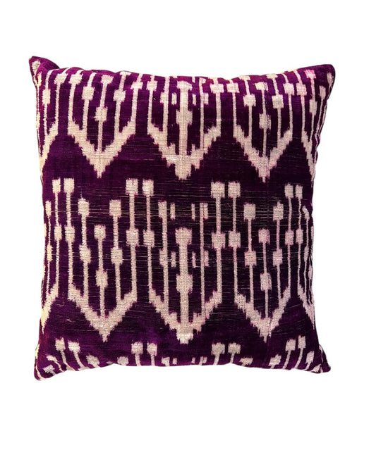 Almofada Veludo Roxa 38x38