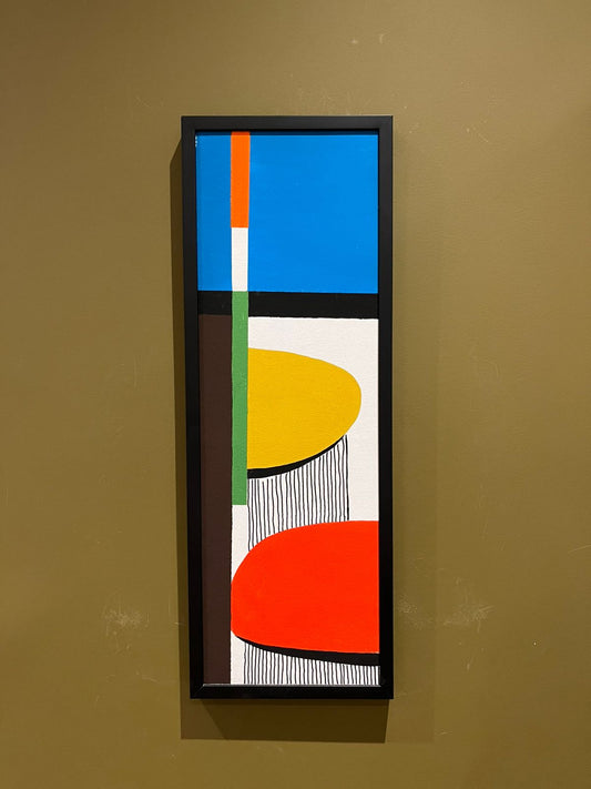 Geométrico Acrílico Sobre Tela 2 56X20