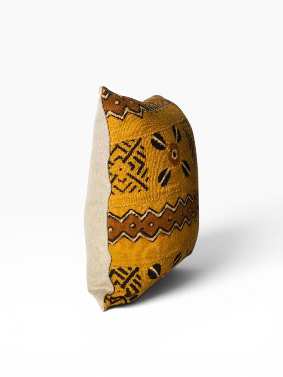 Almofada Bogolan Burkina Faso 69 Caramelo 50x50