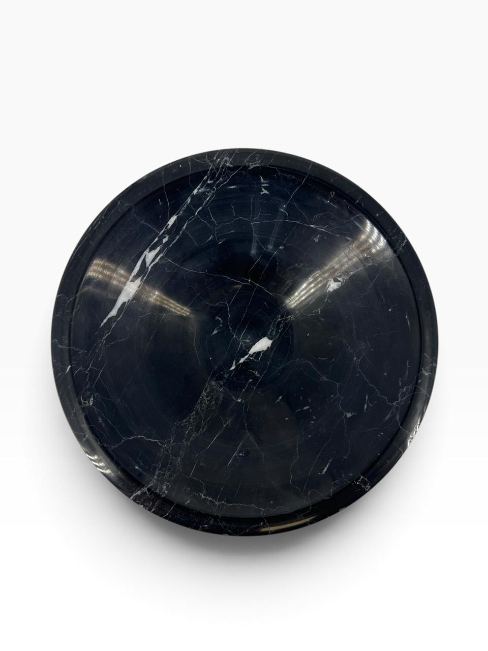 Bowl em Mármore Preto e Dourado