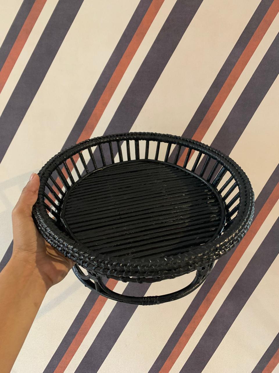 Fruteira Em Fibra Preta