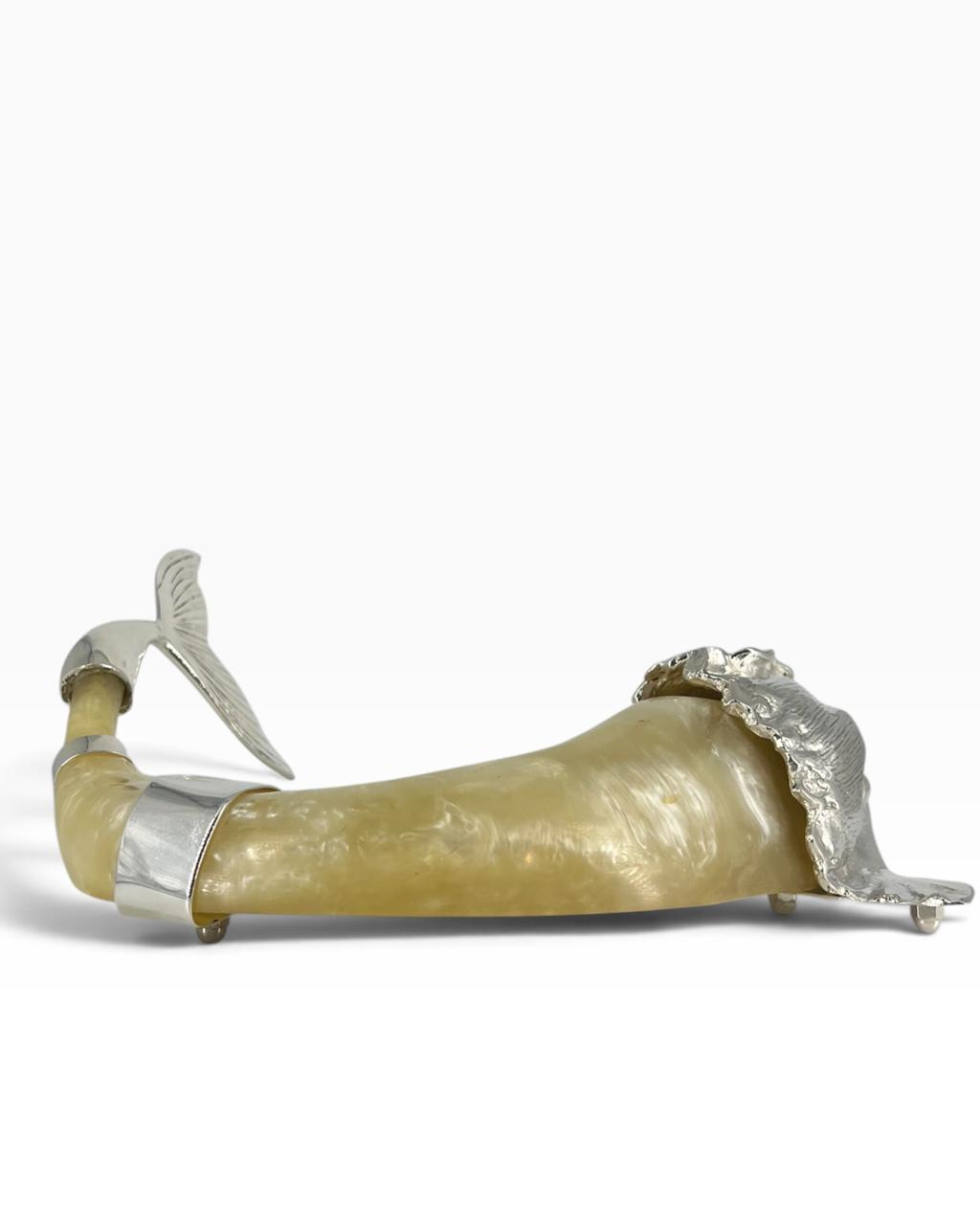 Escultura Peixe Madrepérola