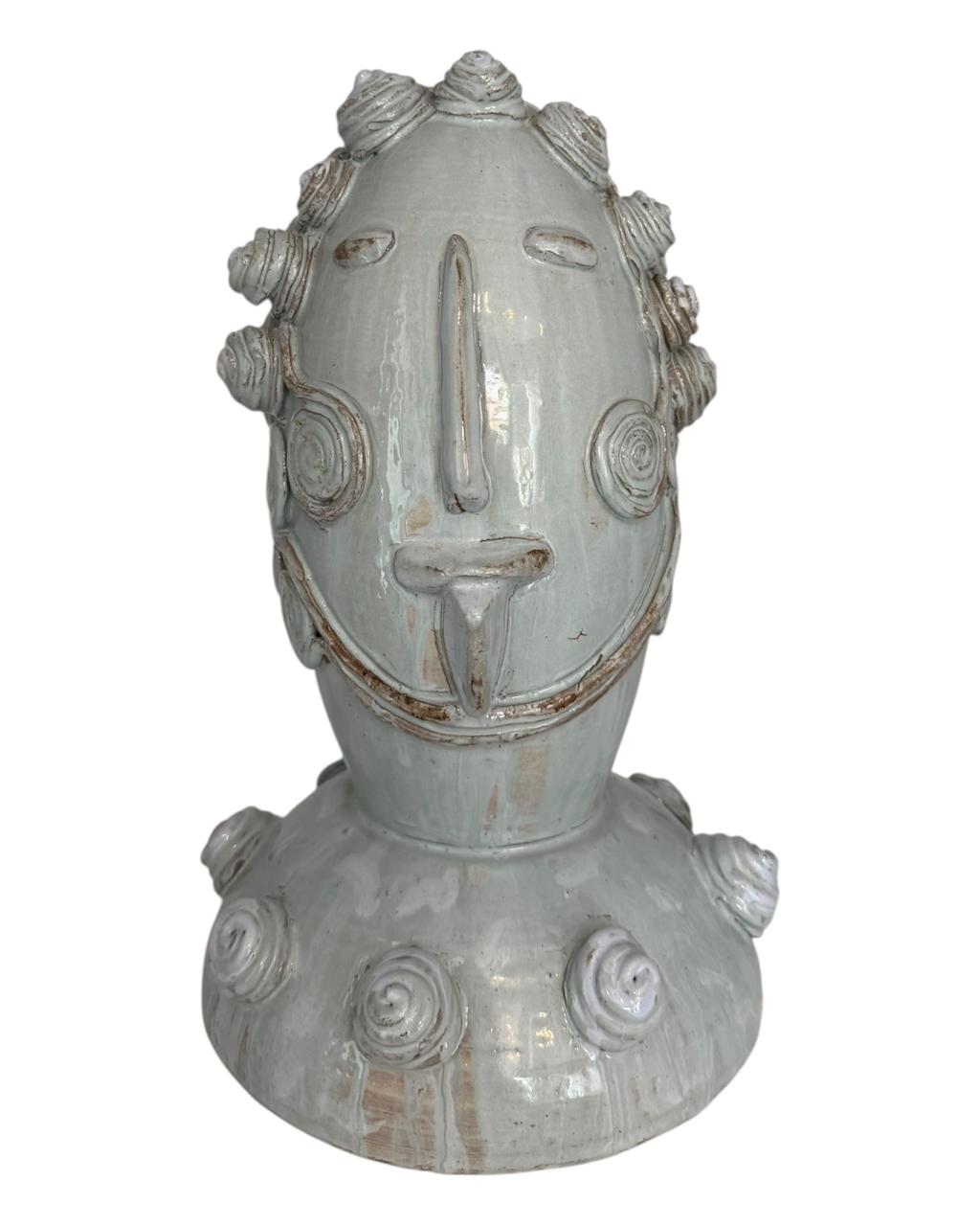 Cabeça Beatriz em Cerâmica