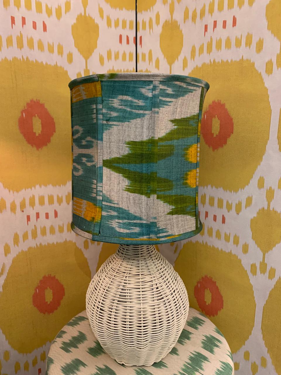 Cúpula Octagonal Ikat Turquesa 30x30
