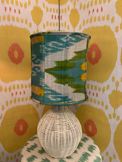 Cúpula Octagonal Ikat Turquesa 30x30