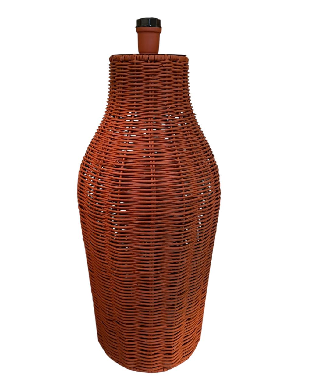 Base Abajur Rattan Tijolo G