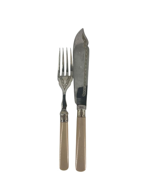 Conjunto de Talheres em Marfinite Para Peixe