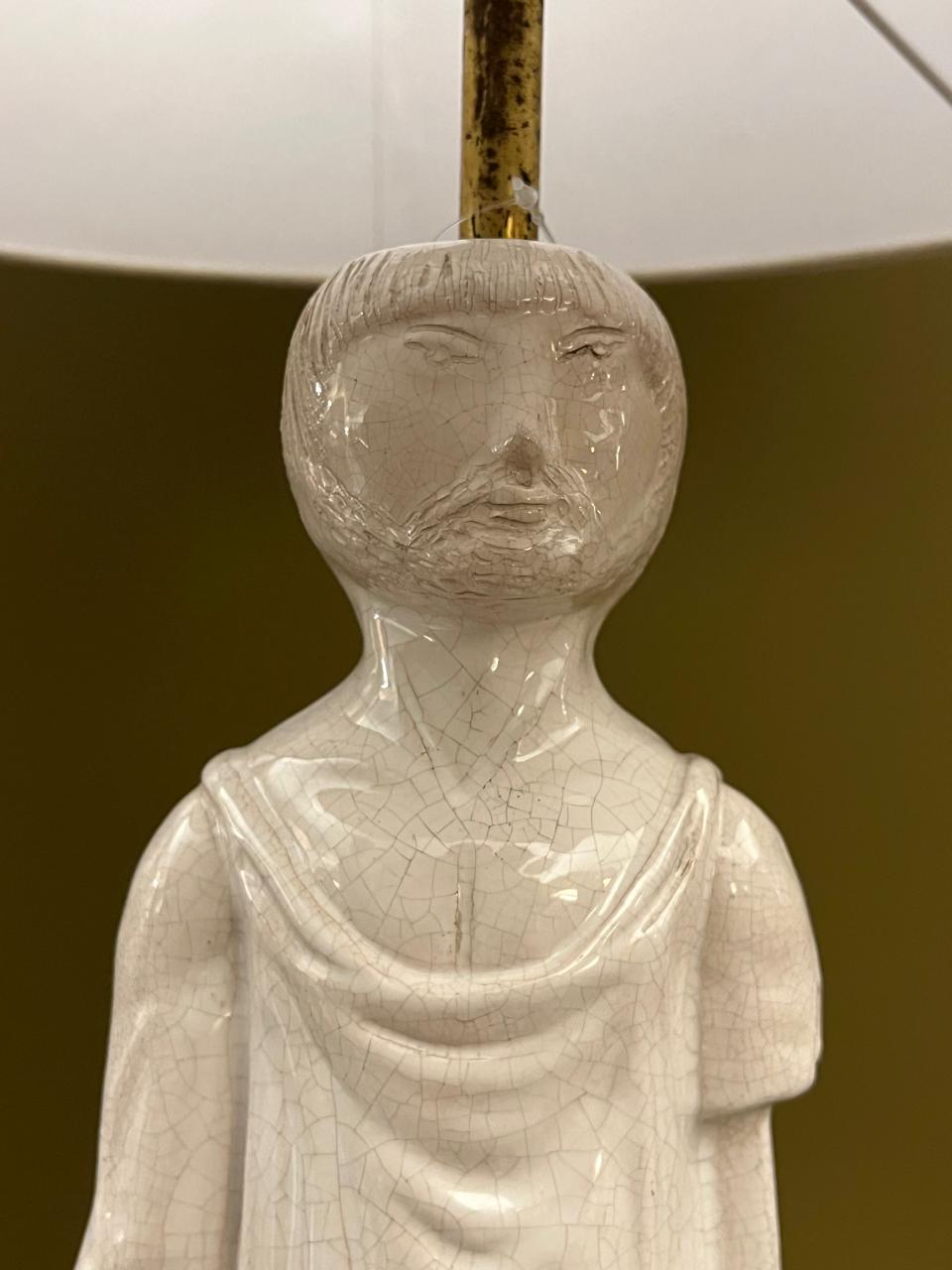 Base Abajur Cerâmica Homem Novo Mundo