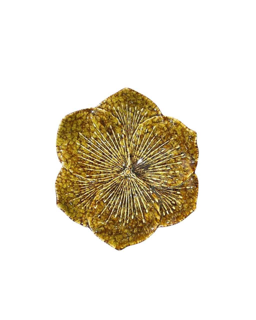 Prato Flor Amarelo M
