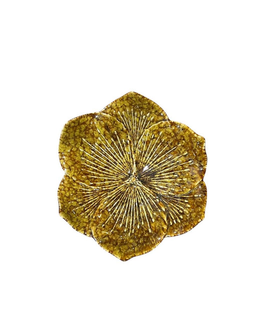 Prato Flor Amarelo M