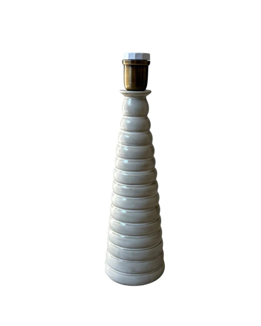 Base abajur Caracol Branco
