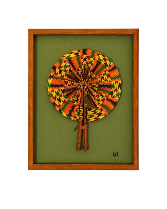 Quadro Leque Pano Atchan