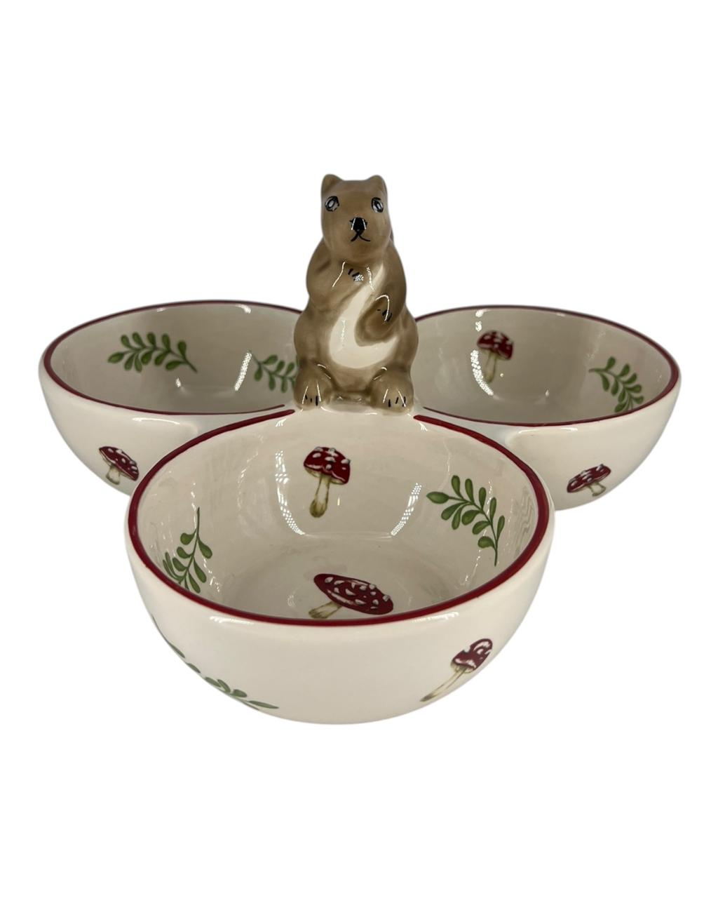 Petisqueira Esquilo Com Cogumelos