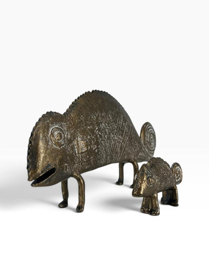 Escultura Camaleões