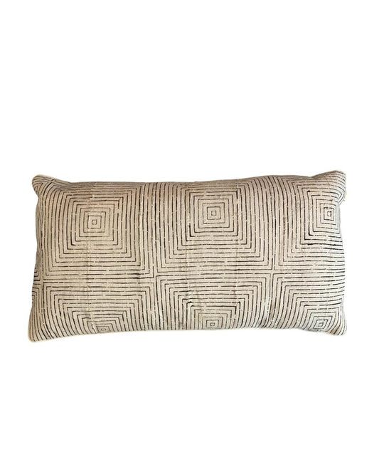 Almofada Bogolan Geométrica 85X45