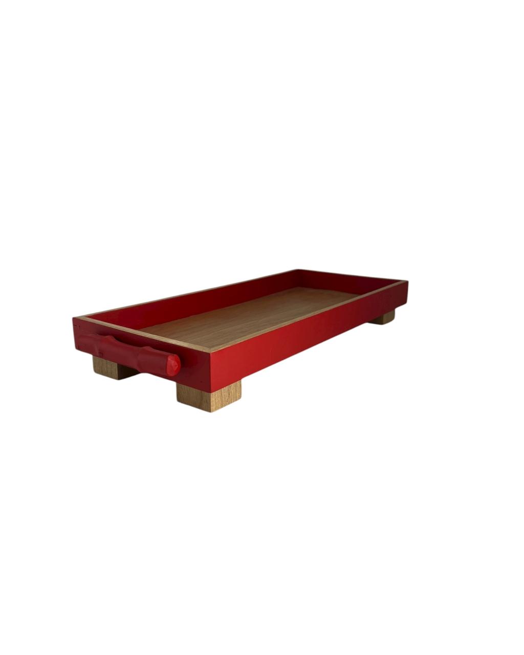 Bandeja Madeira Vermelha P