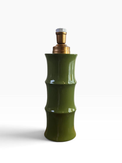 Base Abajur Bambu Verde