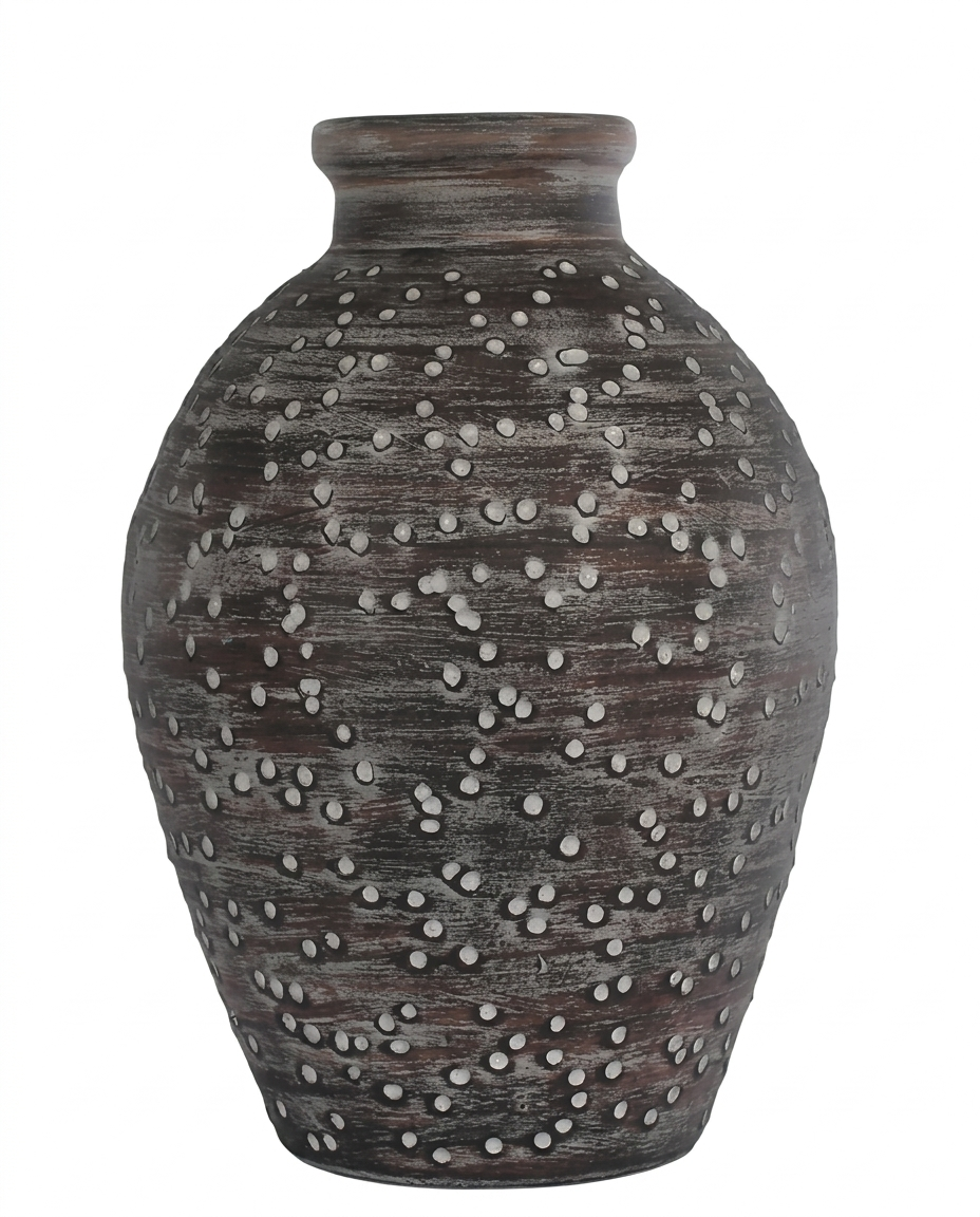Vaso Cerâmica Rustic Dot