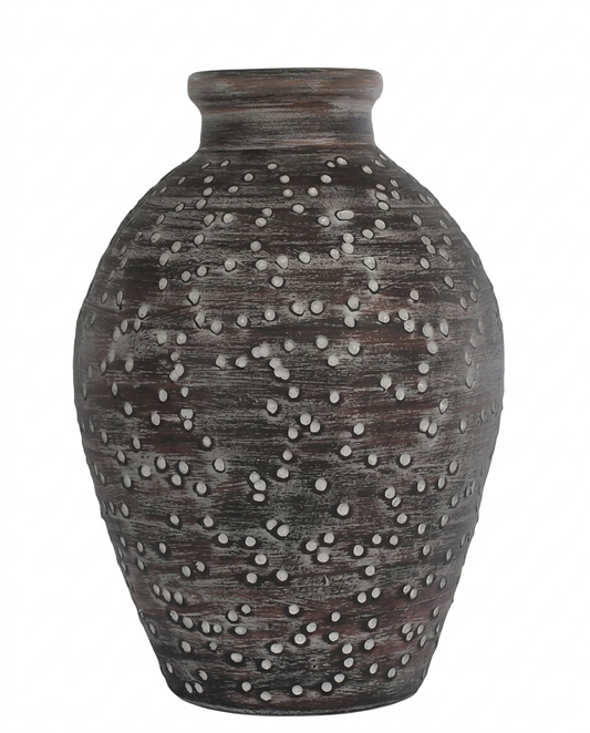 Vaso Cerâmica Rustic Dot