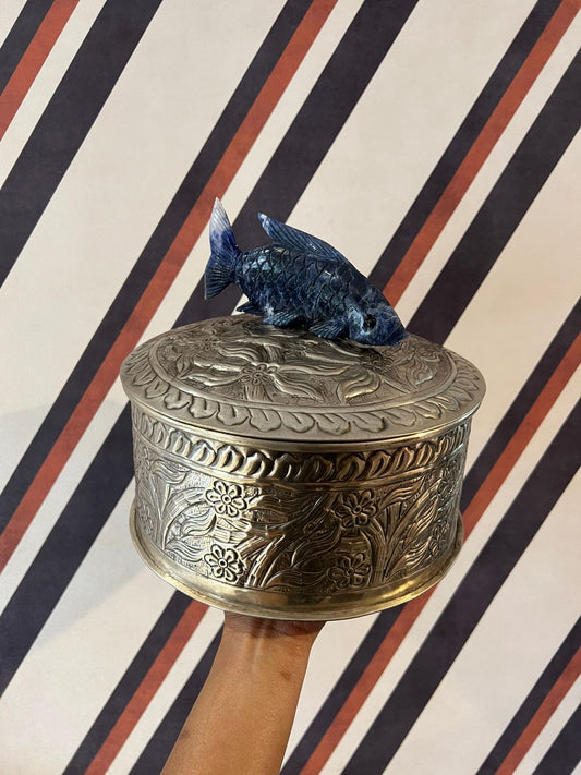 Caixa em Alpaca G Peixe Sodalita