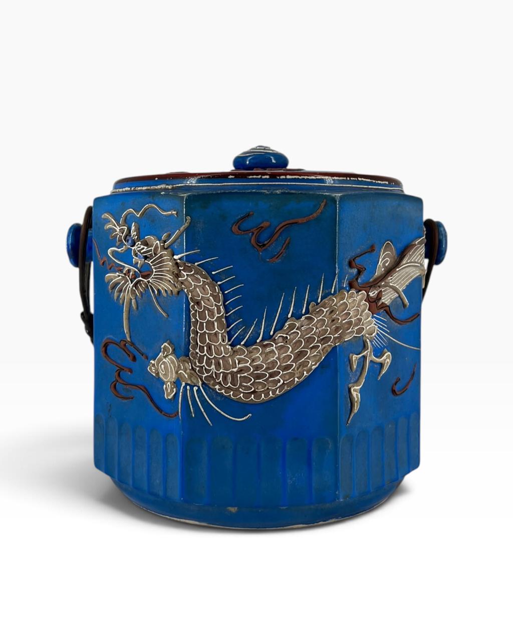 Biscoiteira Dragão Azul