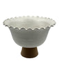 Bowl c/ Pé Babados Branco P