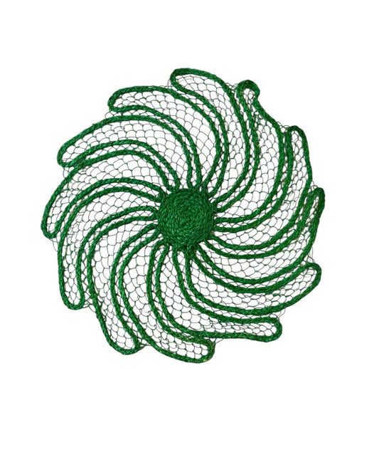 Jogo Americano Artesanal Flor Verde