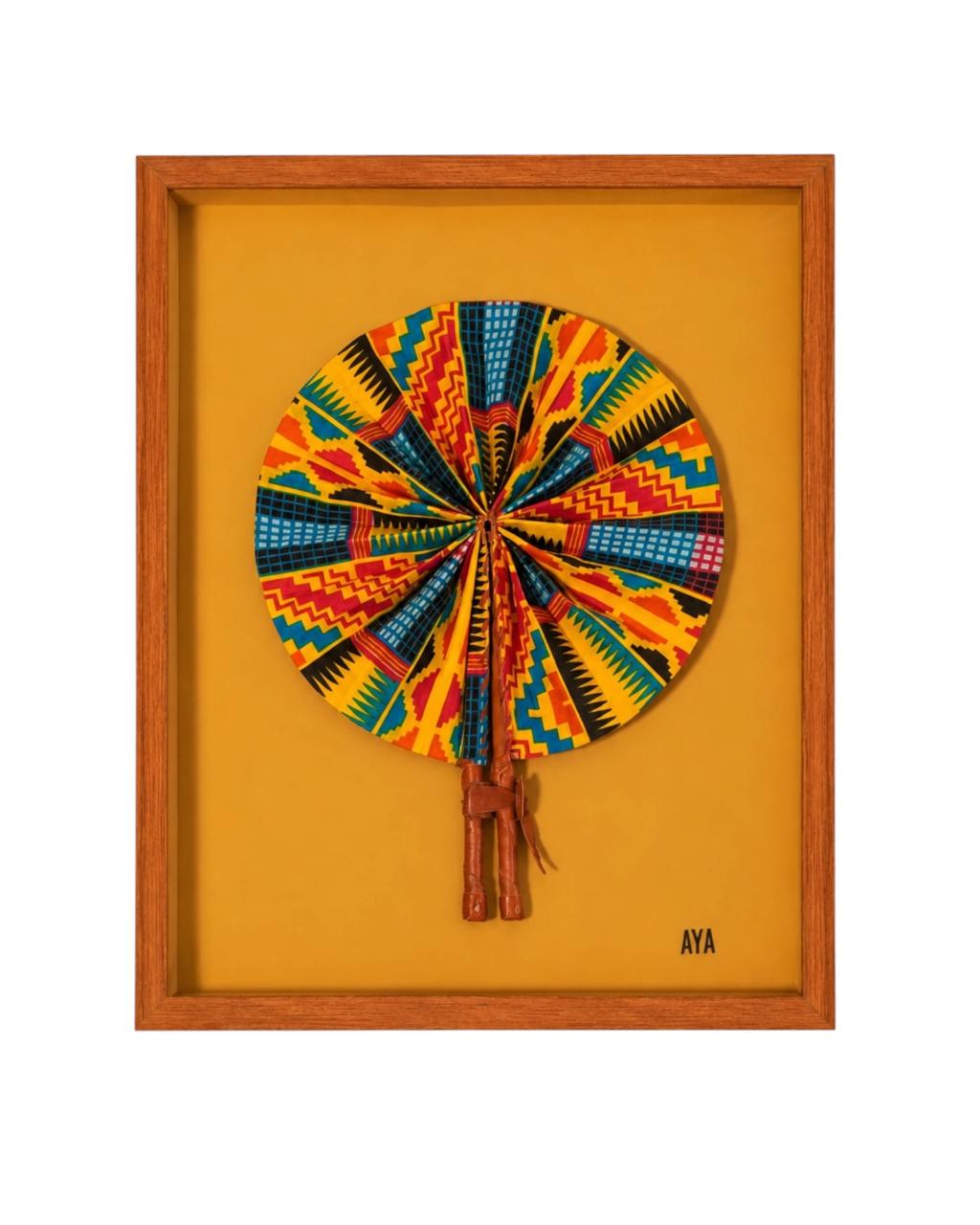 Quadro Leque Pano Celosia
