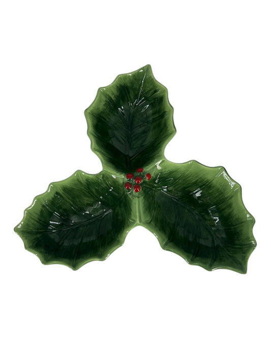 Petisqueira Azevinho Verde e Vermelho