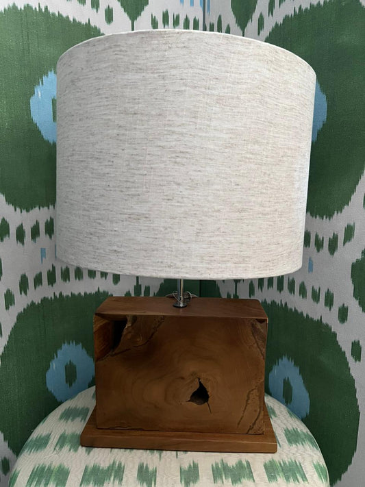 Abajur Teca Retangular