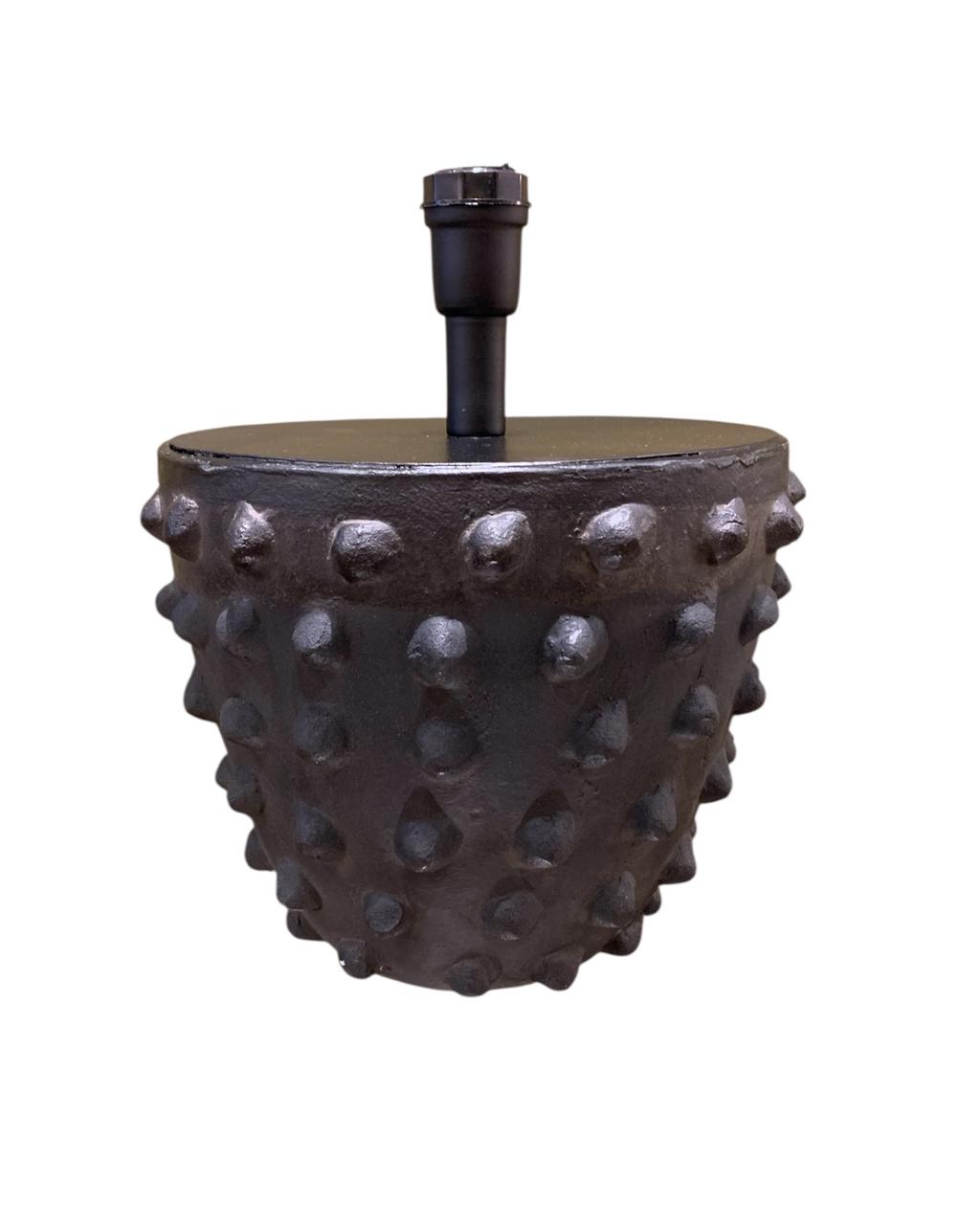 Base Abajur Spike Preto