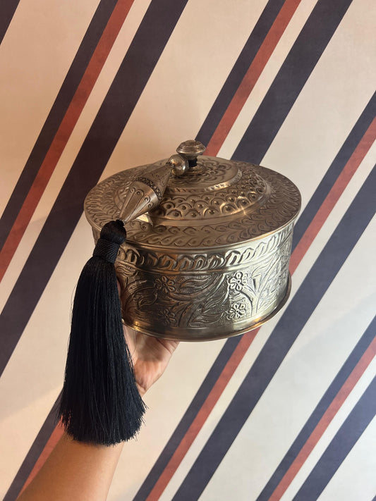 Caixa em Alpaca G Tassel Preto