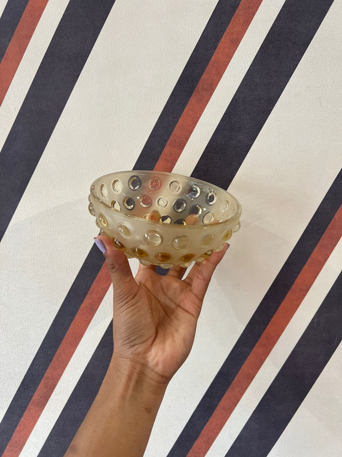 Bowl Ambar Hobnail