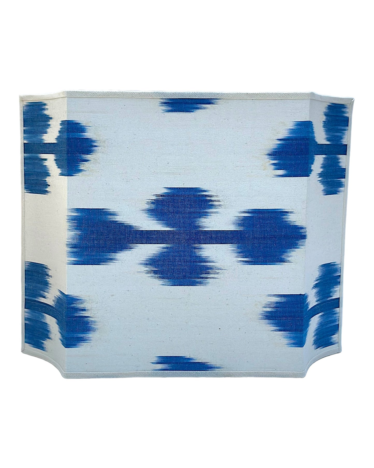 Arandela Quadrada Ikat Azul