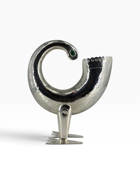 Escultura Sankofa Prata