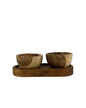 Kit 2 Bowls com Bandeja
