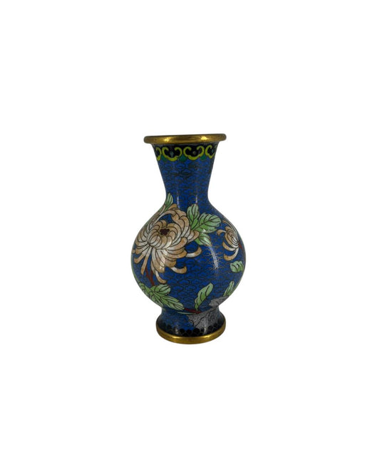 Vaso Cloisonne Azul