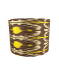 Cúpula Ikat Marrom e Amarelo 35x25