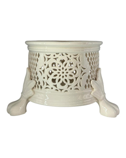 Cachepot Pé Leão Royal Creamware