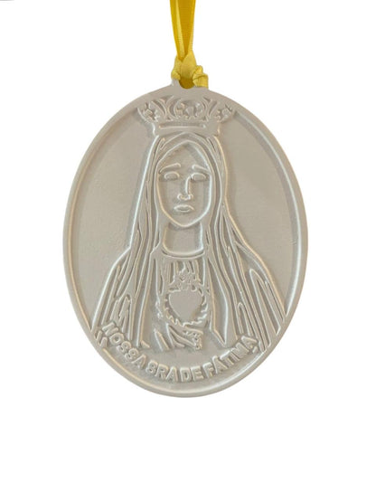Medalha Nossa Sra De Fátima G - Branca
