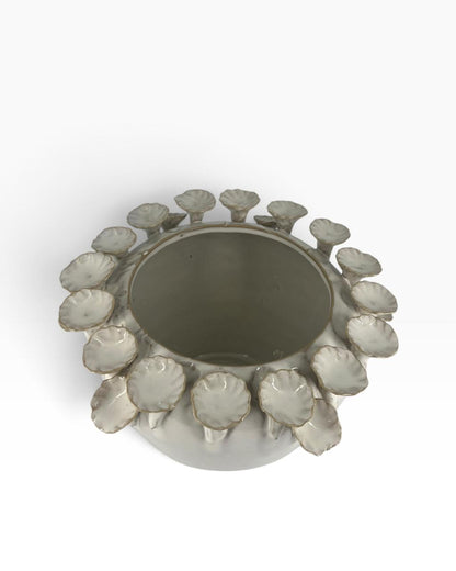 Cachepot Cerâmica Coral